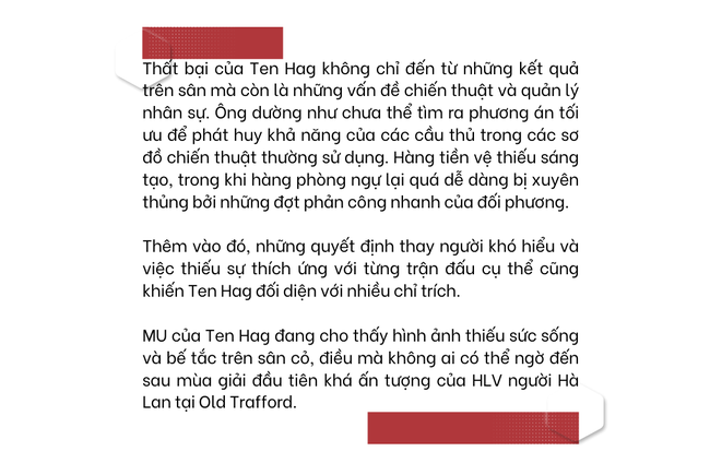 Infographic: MU đá tệ dần, Ten Hag gặp làn sóng chỉ trích, sẽ giữ được ghế trong bao lâu? - Ảnh 10.