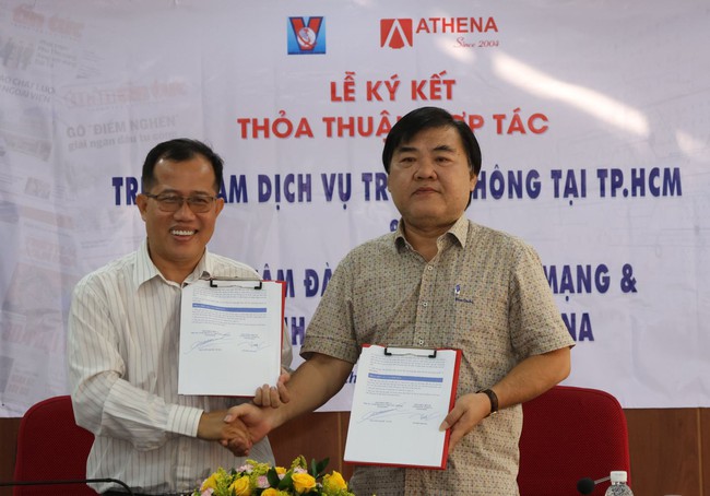 TTXVN khu vực phía Nam hợp tác với Athena - Ảnh 1.