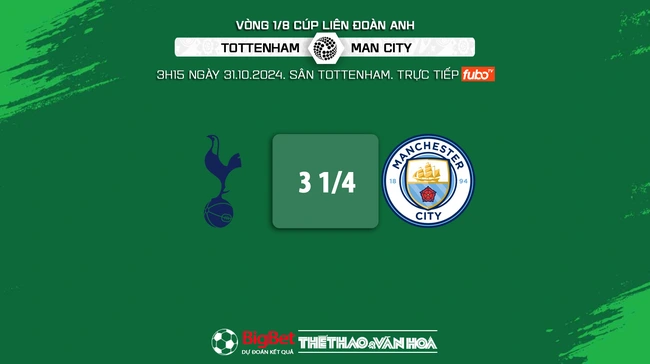 Nhận định, soi tỷ lệ Tottenham vs Man City (3h15, 31/10), vòng 1/8 Cúp Liên đoàn Anh - Ảnh 9.