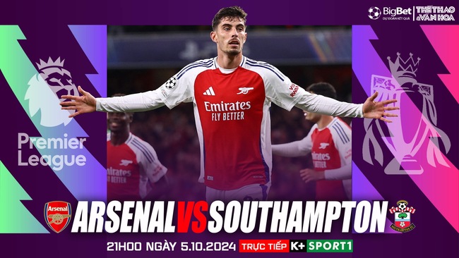 Nhận định, soi tỷ lệ Arsenal vs Southampton 21h00 ngày 5/10, Ngoại hạng Anh vòng 7 - Ảnh 1.