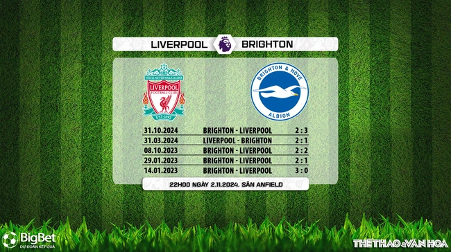 Nhận định, soi tỷ lệ Liverpool vs Brighton (22h00, 2/11), vòng 10 Giải Ngoại hạng Anh - Ảnh 6.