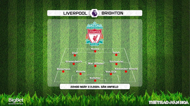 Nhận định, soi tỷ lệ Liverpool vs Brighton (22h00, 2/11), vòng 10 Giải Ngoại hạng Anh - Ảnh 3.