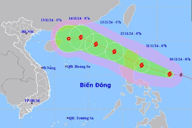 Bão chồng bão, nguy cơ hình thành bão số 8 trên biển Đông - Ảnh 1.