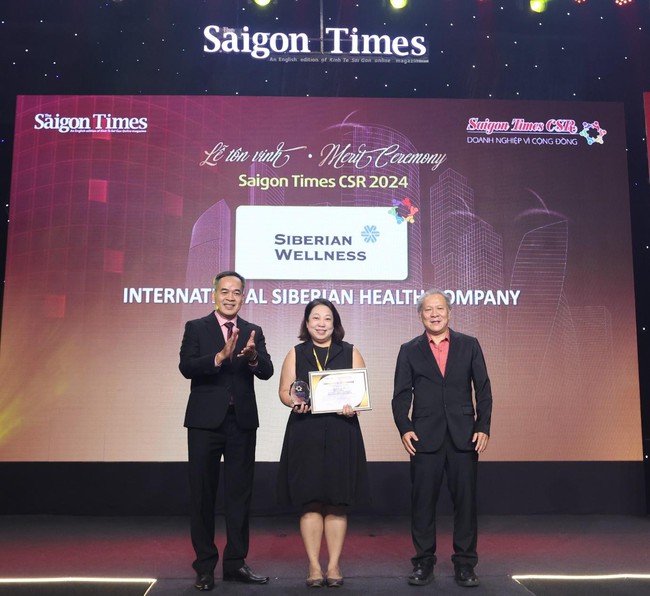 Siberian Wellness vinh dự nhận giải thưởng Saigon Times CSR 2024, khẳng định cam kết phát triển bền vững và trách nhiệm xã hội - Ảnh 1.