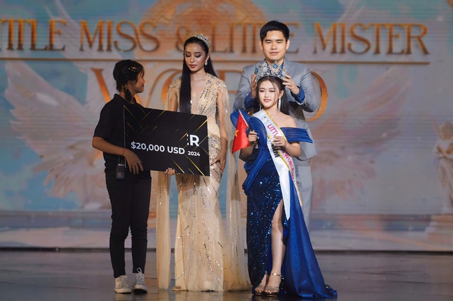 Phan Thị Minh Châu đoạt vương miện Little Miss World 2024 tại Campuchia - Ảnh 1.