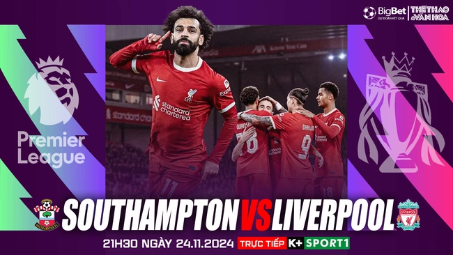 Soi Kèo, soi tỷ lệ Southampton vs Liverpool 21h00 ngày 24/11, vòng 12 Ngoại hạng Anh - Ảnh 1.