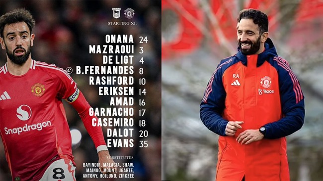 TRỰC TIẾP bóng đá Ipswich vs MU: Casemiro đá chính, Hojlund dự bị cho Rashford - Ảnh 4.