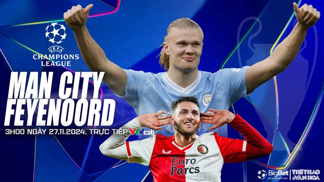 Nhận định, soi tỷ lệ Man City vs Feyenoord (3h00, 27/11), cúp C1 châu Âu - Ảnh 1.