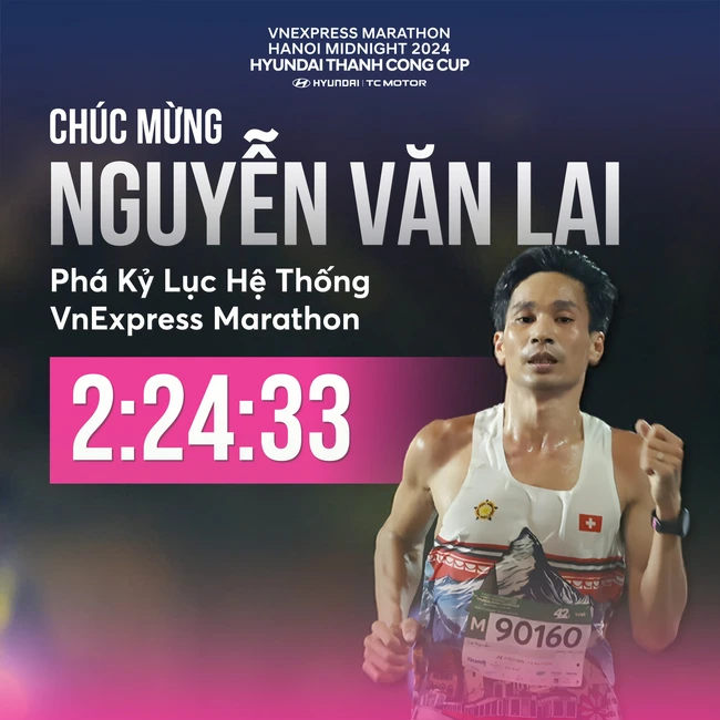 Huyền thoại chạy bộ Việt Nam Nguyễn Văn Lai tiếp tục thi đấu giải Viettel Marathon Hanoi 2024