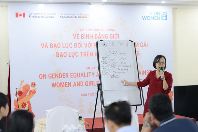 UN Women tổ chức tập huấn truyền thông về bình đẳng giới và bạo lực đối với phụ nữ, trẻ em gái - Ảnh 2.