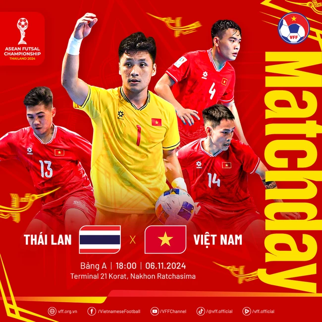 TRỰC TIẾP bóng đá Việt Nam vs Thái Lan 18h00 hôm nay, vòng bảng futsal Đông Nam Á 2024 - Ảnh 2.