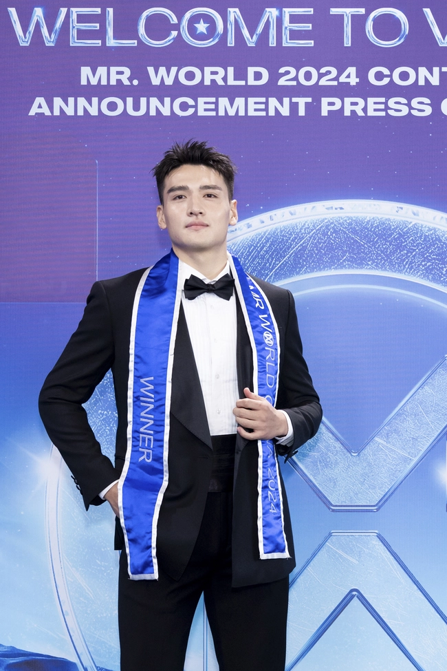 Dàn sao Việt đổ bộ thảm đỏ họp báo trao sash Mr World 2024 - Ảnh 2.