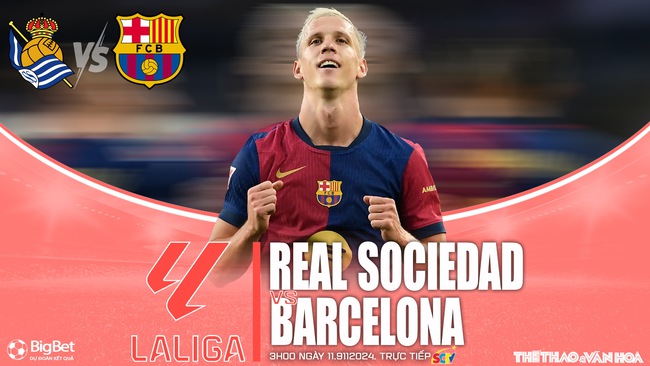 Nhận định, soi tỷ lệ Real Sociedad vs Barcelona (3h00, 11/11), vòng 13 La Liga - Ảnh 1.