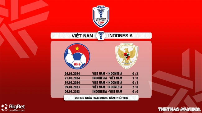 Nhận định, soi tỷ lệ Việt Nam vs Indonesia 20h00 ngày 15/12, vòng bảng AFF Cup 2024 - Ảnh 6.