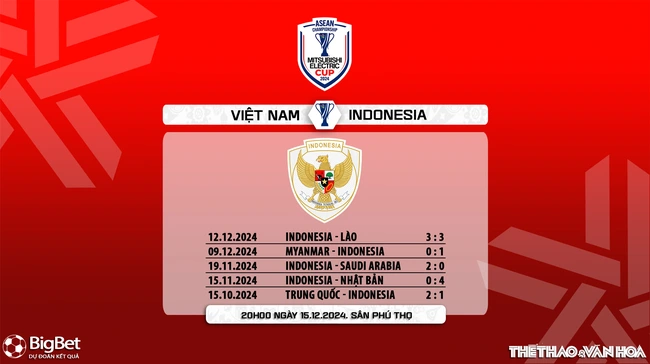 Nhận định, soi tỷ lệ Việt Nam vs Indonesia 20h00 ngày 15/12, vòng bảng AFF Cup 2024 - Ảnh 8.