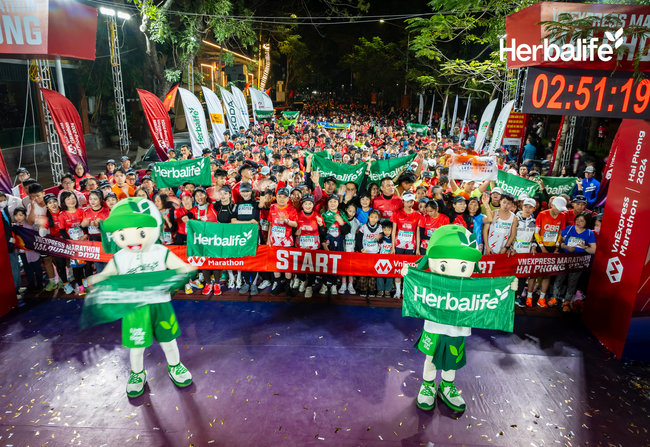 Herbalife Việt Nam lần thứ 2 đồng hành cùng VnExpress Marathon Hải Phòng - Ảnh 1.