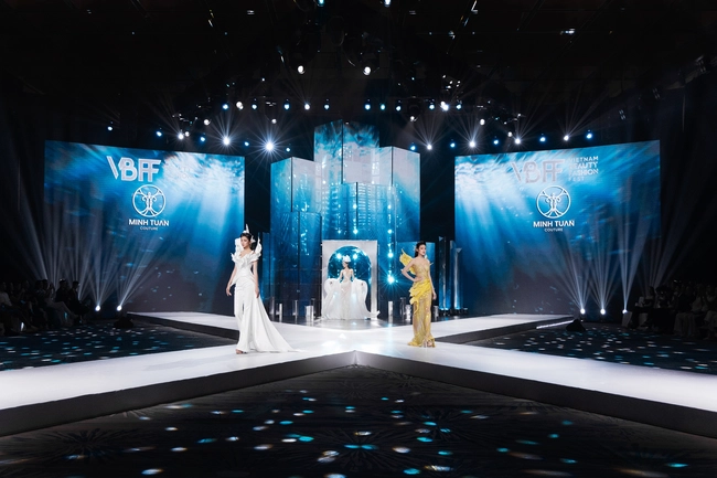 Dàn Hoa hậu, Á hậu catwalk chuyên nghiệp trên sàn diễn Vietnam Beauty Fashion Fest 10 - Ảnh 6.