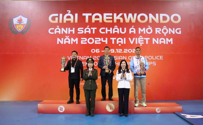 Ấn tượng giải Taekwondo Cảnh sát châu Á mở rộng năm 2024 - Ảnh 4.