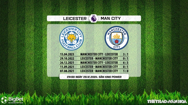 Leicester vs Man City