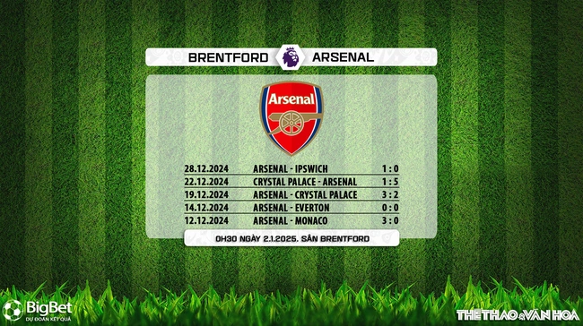 Nhận định, soi tỷ lệ Brentford vs Arsenal 0h30 ngày 2/1, vòng 19 Ngoại hạng Anh - Ảnh 5.