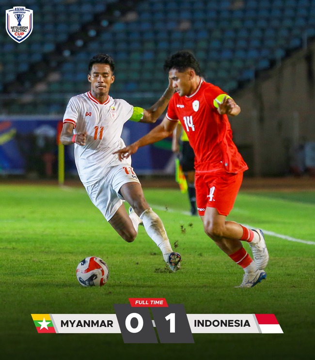 Indonesia nhọc nhằn vượt qua Myanmar ở trận ra quân tại AFF Cup 2024 - Ảnh 1.