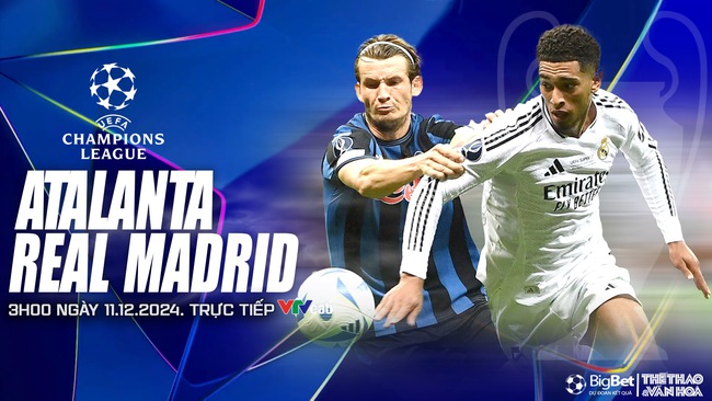 Nhận định, soi tỷ lệ Atalanta vs Real Madrid (3h00 ngày 11/12), cúp C1 châu Âu - Ảnh 1.