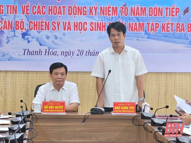 Chị hằng biên tập - Họp báo về các hoạt động Kỷ niệm 70 năm đón tiếp đồng bào, cán bộ, chiến sĩ và học sinh miền Nam tập kết ra Bắc - Ảnh 5.