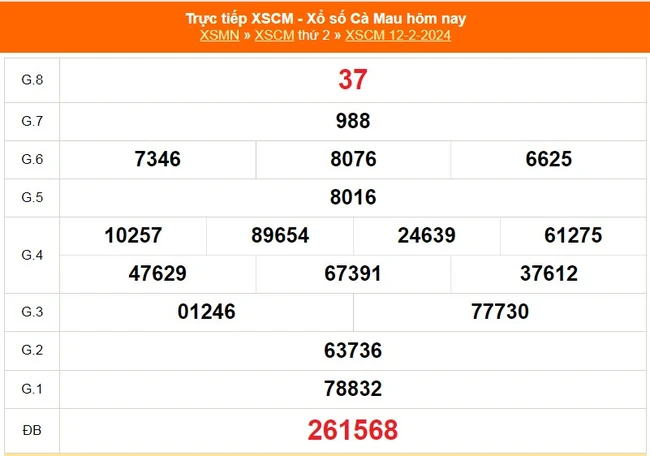 XSCM 26/2, kết quả xổ số Cà Mau hôm nay 26/2/2024, trực tiếp xổ số ngày 19 tháng 2 - Ảnh 2.