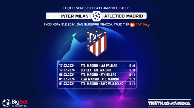 Nhận định bóng đá Inter Milan vs Atletico Madrid (3h00, 21/2), vòng 1/8 Cúp C1 châu Âu  - Ảnh 9.