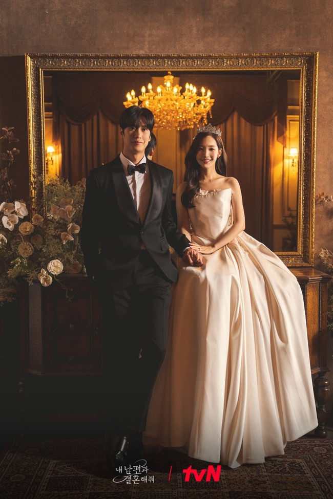 tvN tung ảnh cưới tuyệt đẹp của Park Min Young và Na In Woo trong phim 'Cô đi mà lấy chồng tôi' - Ảnh 4.