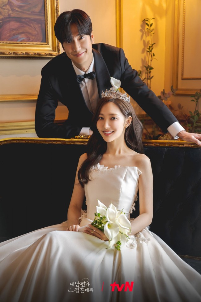 tvN tung ảnh cưới tuyệt đẹp của Park Min Young và Na In Woo trong phim 'Cô đi mà lấy chồng tôi' - Ảnh 5.
