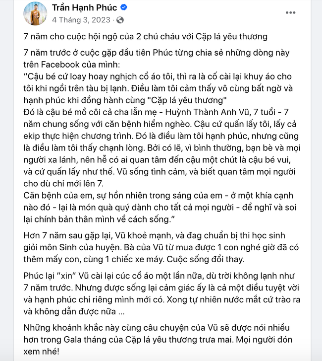 MC Hạnh Phúc: Tự hào khi là một phần của &quot;Cặp lá yêu thương&quot; - Ảnh 3.