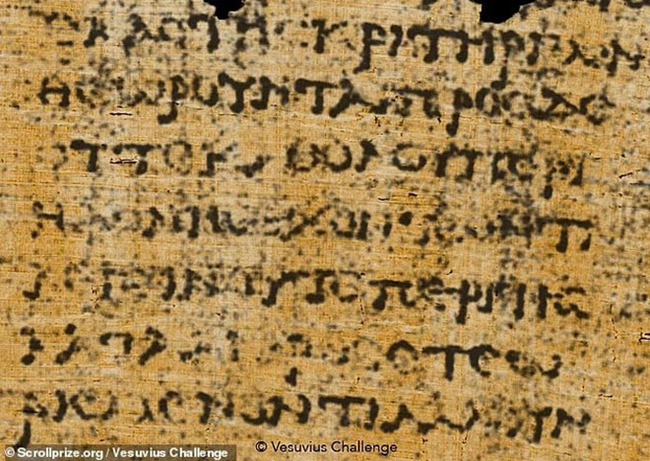 Sử dụng AI giải mã hơn 2.000 từ trên giấy papyrus bị chôn vùi sau vụ phun trào núi Vesuvius vào năm 79 - Ảnh 4.