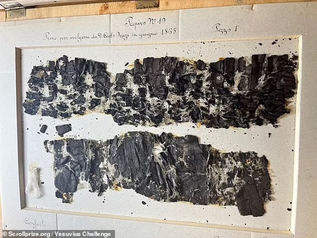 Sử dụng AI giải mã hơn 2.000 từ trên giấy papyrus bị chôn vùi sau vụ phun trào núi Vesuvius vào năm 79 - Ảnh 7.