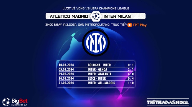 Nhận định bóng đá Atletico Madrid vs Inter Milan (03h00, 14/3), vòng 1/8 Cúp C1 châu Âu  - Ảnh 9.