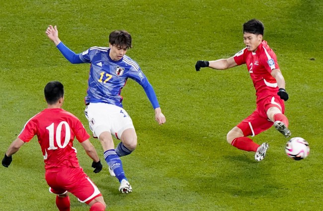 ĐT Nhật Bản thắng tối thiểu Triều Tiên, chiếm ưu thế tại bảng B vòng loại World Cup 2026 - Ảnh 2.