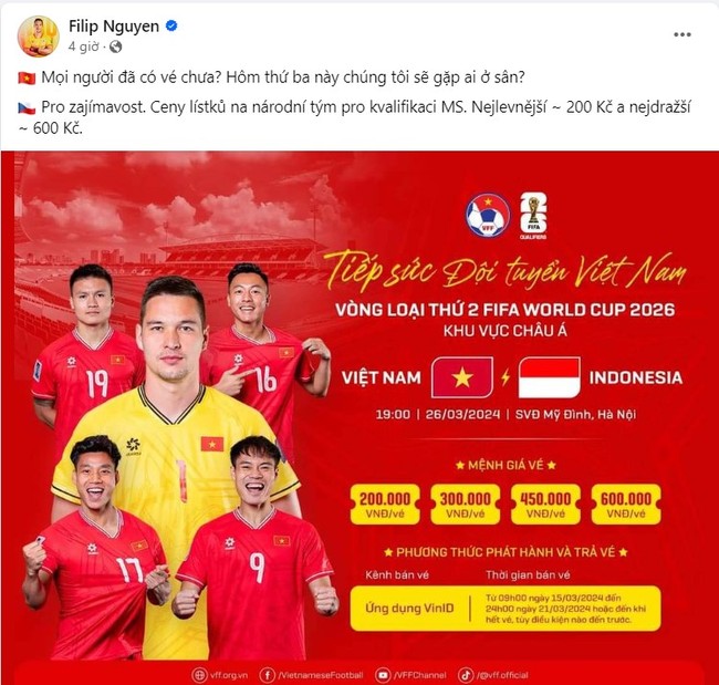 Filip Nguyễn và Quế Ngọc Hải kêu gọi CĐV Việt Nam trước thềm trận đấu quyết định với ĐT Indonesia - Ảnh 2.