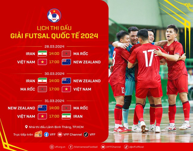 Link xem trực tiếp Futsal quốc tế: Việt Nam vs New Zealand - Ảnh 3.