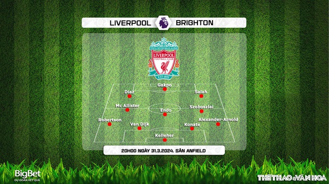 Nhận định bóng đá Liverpool vs Brighton (20h00, 31/3), Ngoại hạng Anh vòng 30 - Ảnh 3.