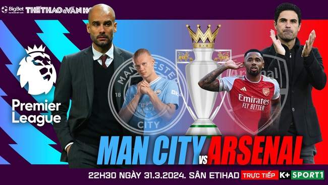 Nhận định bóng đá Man City vs Arsenal (22h30, 31/3), Ngoại hạng Anh vòng 30 - Ảnh 2.