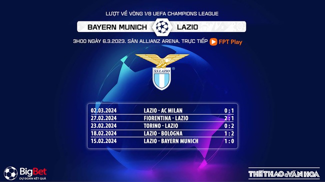 Nhận định bóng đá Bayern Munich vs Lazio, vòng 1/8 cúp C1 châu Âu (3h00 hôm nay 6/3) - Ảnh 8.