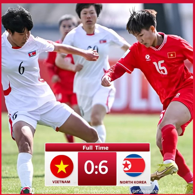 Lượt trận 2 bảng B VCK bóng đá nữ U20 châu Á, Việt Nam 0-6 CHDCND Triều Tiên: Khác biệt đẳng cấp - Ảnh 1.