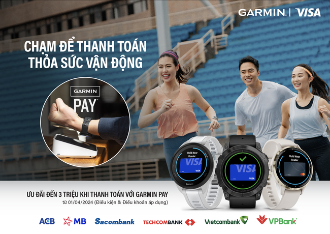 Garmin Pay công bố mở rộng hợp tác với các ngân hàng lớn - Ảnh 1.