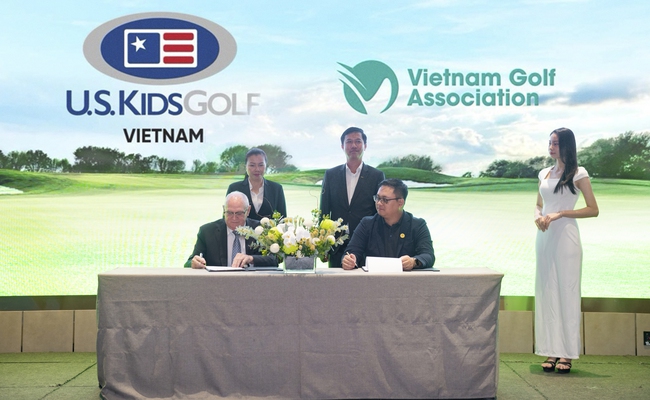 U.S. Kids Golf công bố ký kết hợp tác tại Việt Nam - Ảnh 1.