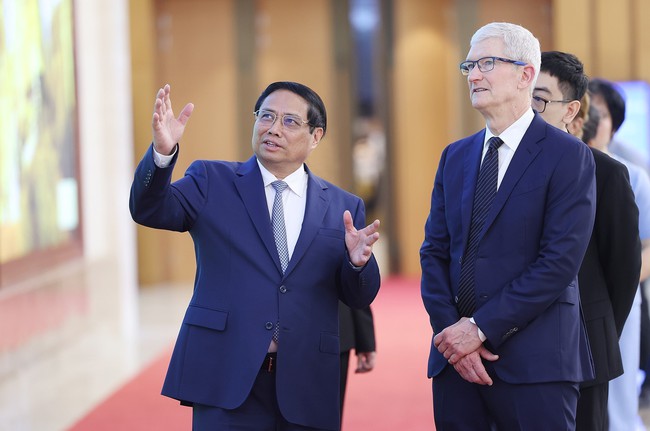 Thủ tướng Phạm Minh Chính tiếp Giám đốc điều hành Tập đoàn Apple Tim Cook - Ảnh 2.