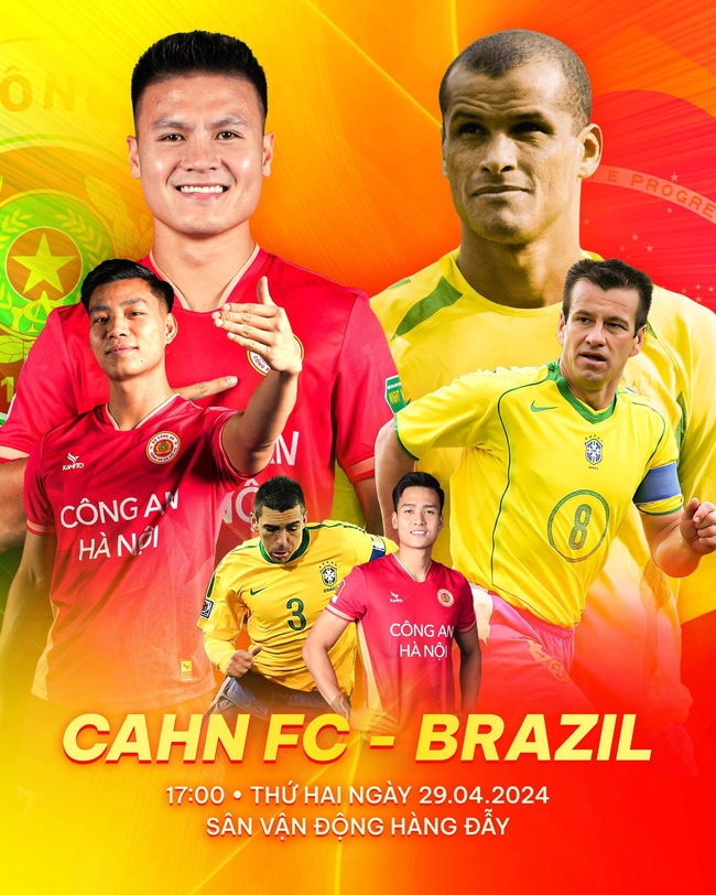 Đội bóng Việt Nam so tài với các ngôi sao Brazil ở SVĐ Hàng Đẫy, QBV thế giới cũng góp mặt - Ảnh 2.