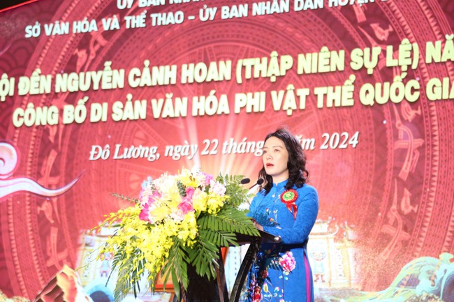 Lễ hội đền Nguyễn Cảnh Hoan nhận quyết định công nhận Di sản văn hóa phi vật thể Quốc gia - Ảnh 2.
