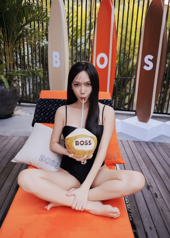 Diệu Nhi diện bikini khoe dáng ở Bali - Ảnh 4.