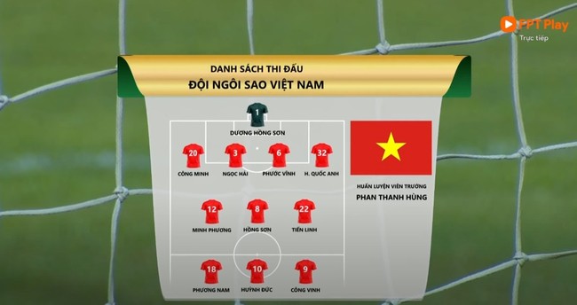 Tiến Linh kiến tạo cho Huỳnh Đức ghi bàn trong trận đấu giữa các ngôi sao Việt Nam và những huyền thoại Brazil - Ảnh 3.