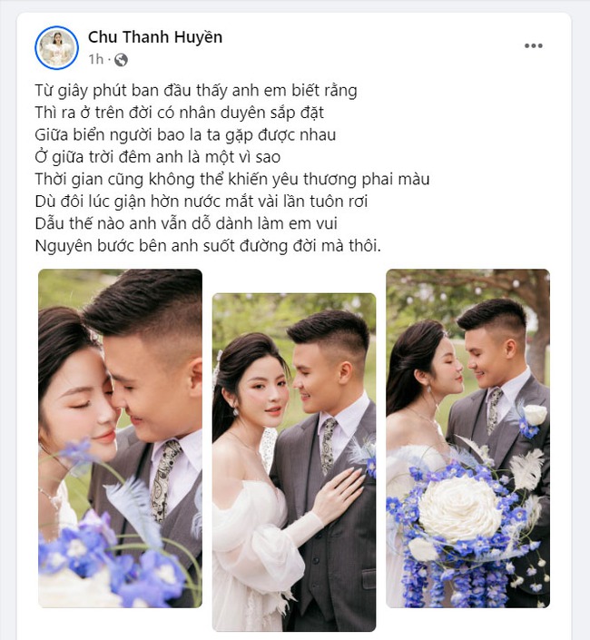 Màn thề nguyện đậm chất ngôn tình của Quang Hải và Chu Thanh Huyền trong ngày cưới - Ảnh 4.